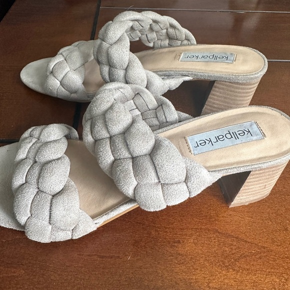 Braided Strap mule heels size 9 - Picture 2 of 2